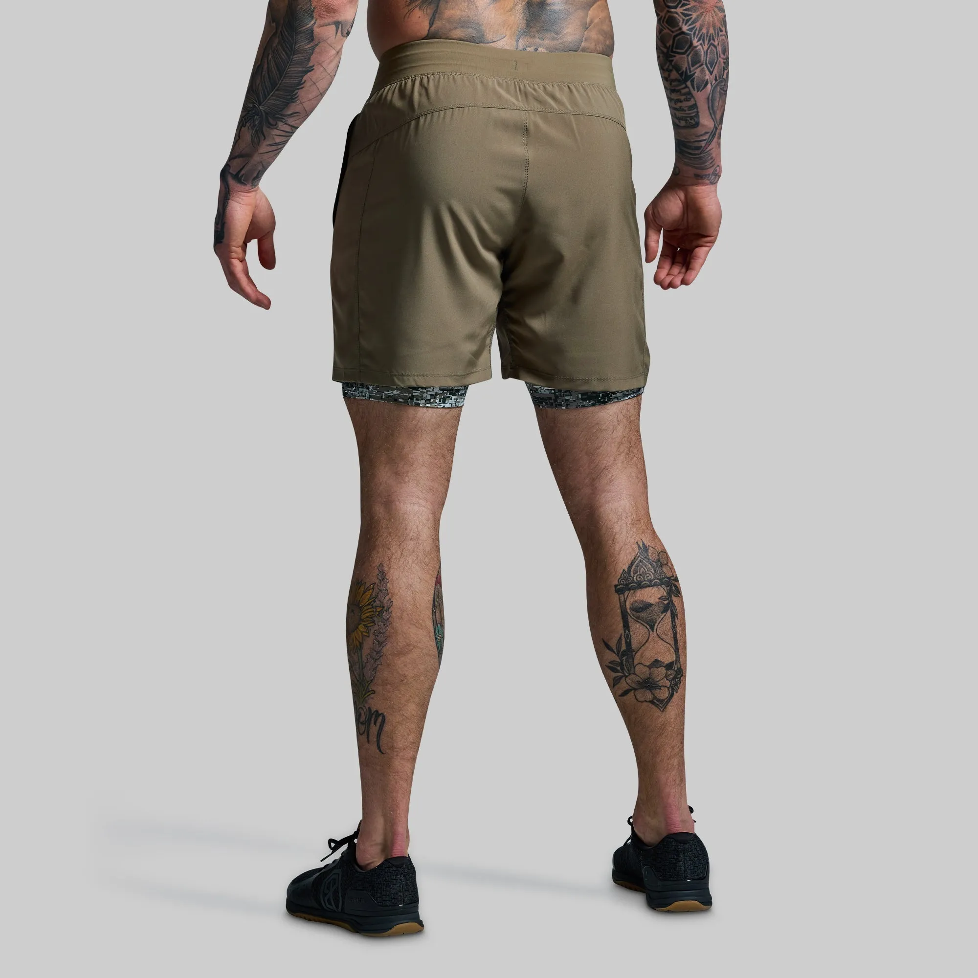 Versatile Short w/ Compression 7" (Digital Camo)