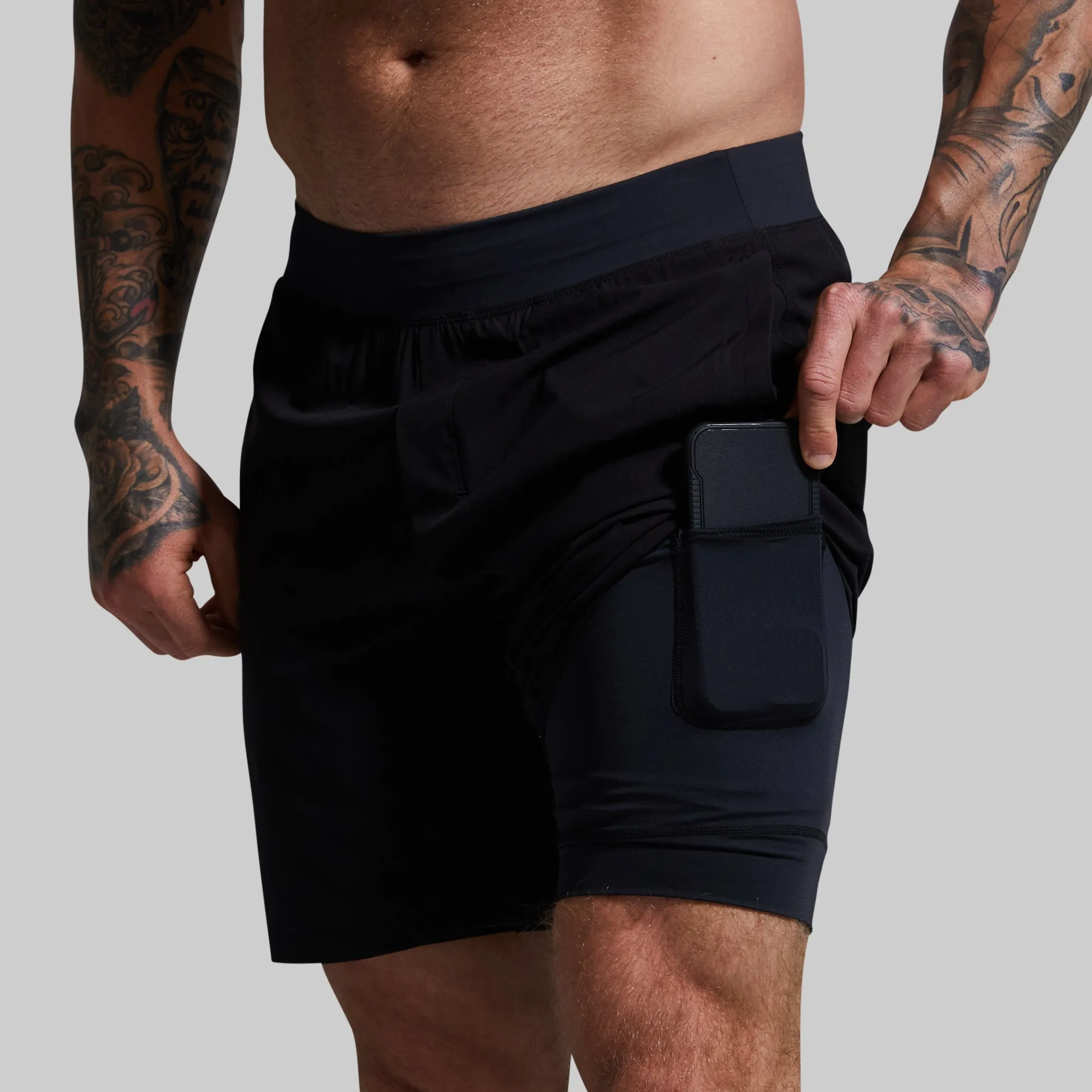 Versatile Short w/ Compression 9" (Black)