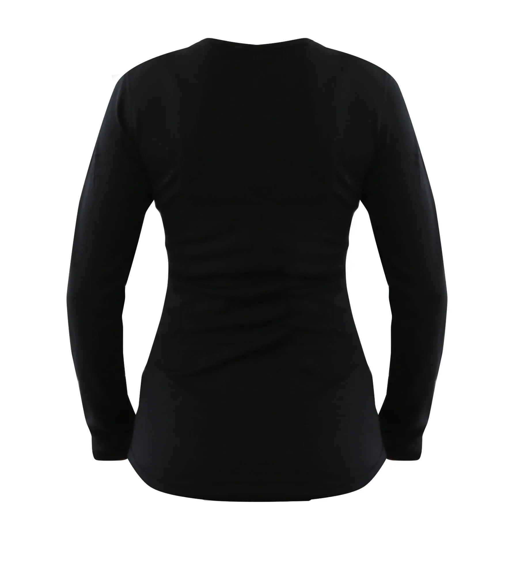 Women's 100% Merino Wool Base Layer Long Sleeve Crew Neck Shirt 190 GSM