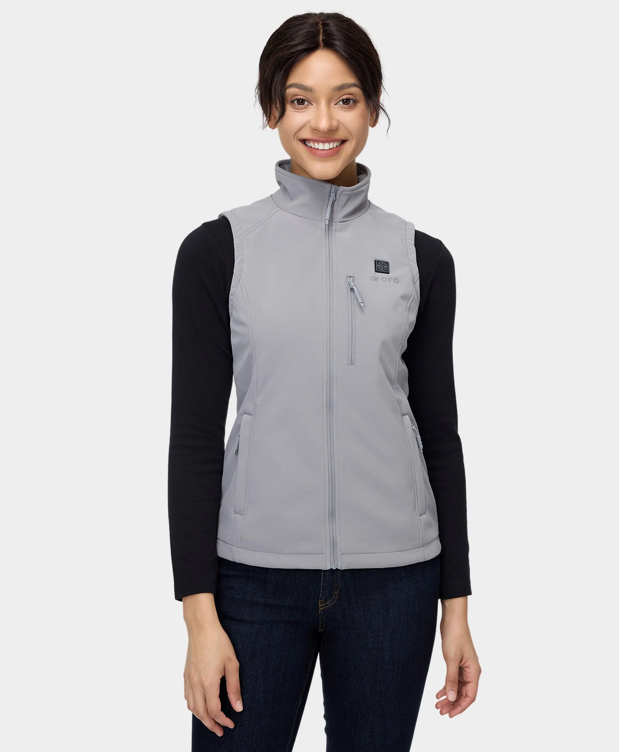 Women's Heated Softshell Vest - Lower Back Heating