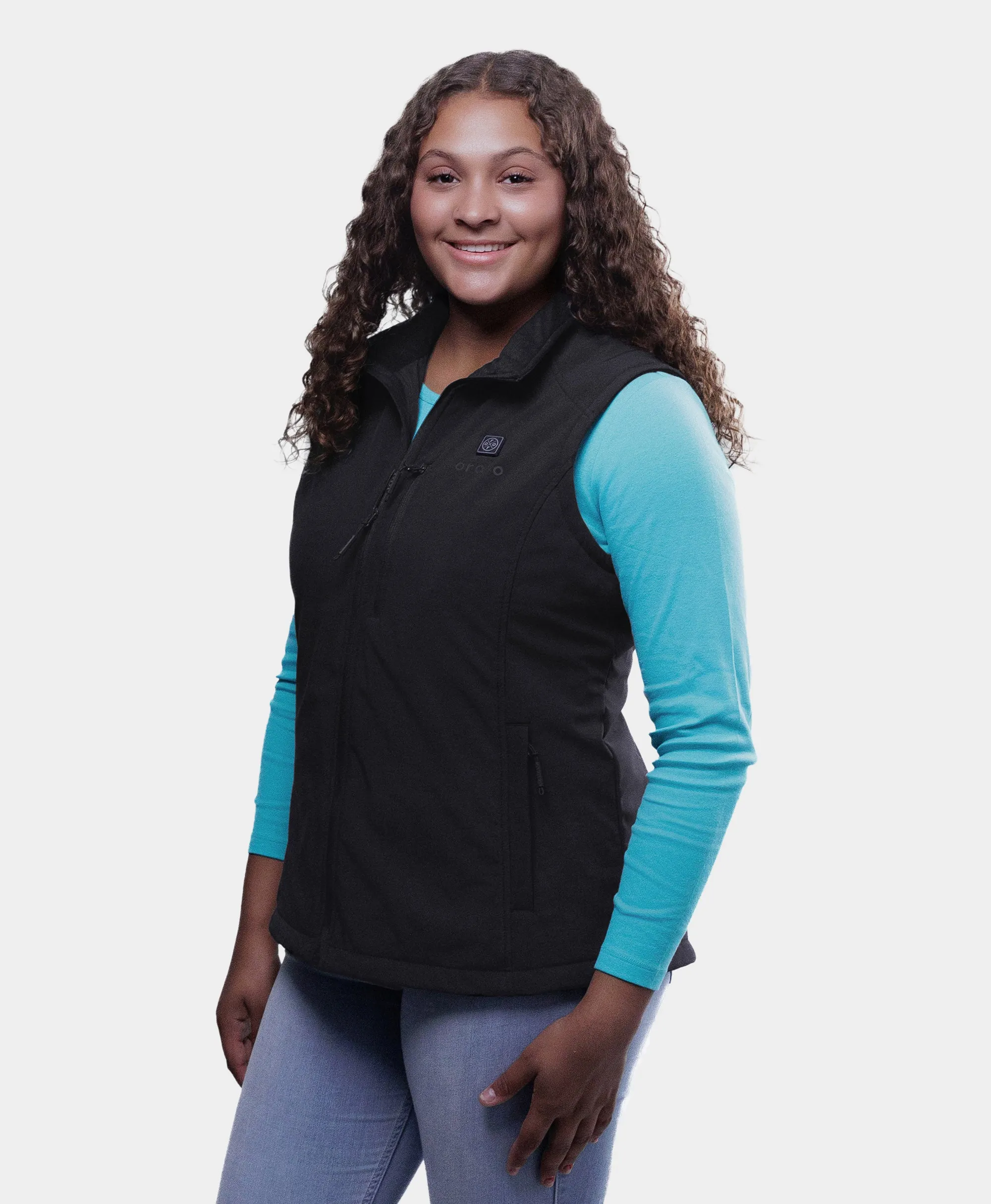 Women's Heated Softshell Vest - Lower Back Heating