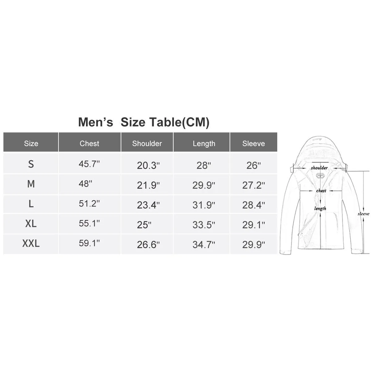 YAWHO Men's Ski Winter Jacket Mountain Windproof Waterproof Rain Snowboarding Jackets Fleece Warm Snow Hooded Coat